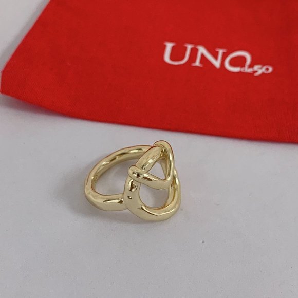 UNO de 50 Gameof3 Ring Gold A unique combination of yellow gold overlapping shap - Picture 7 of 8